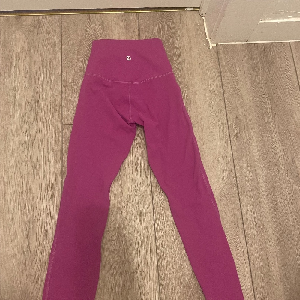 lululemon athletica Women’s Align Lined High Rise Nulu 25” Pant - Magenta
